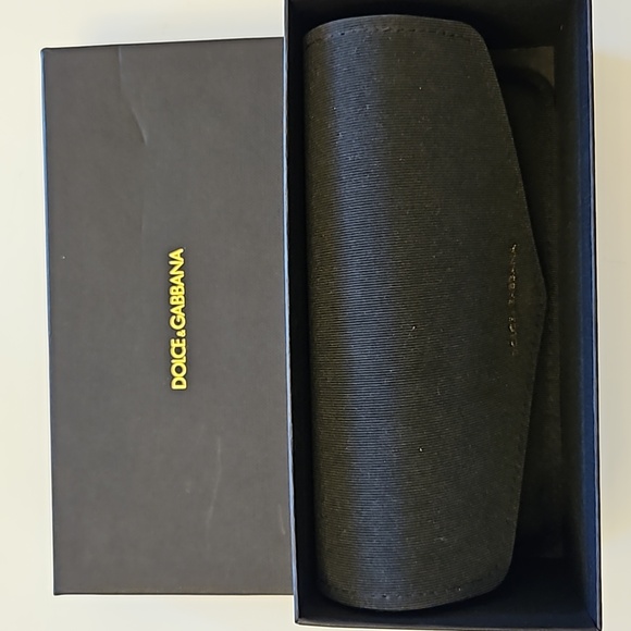 Dolce & Gabbana Black and Gold Sunglasses with Box, Case, Pouch,Care Booklet - Picture 13 of 13